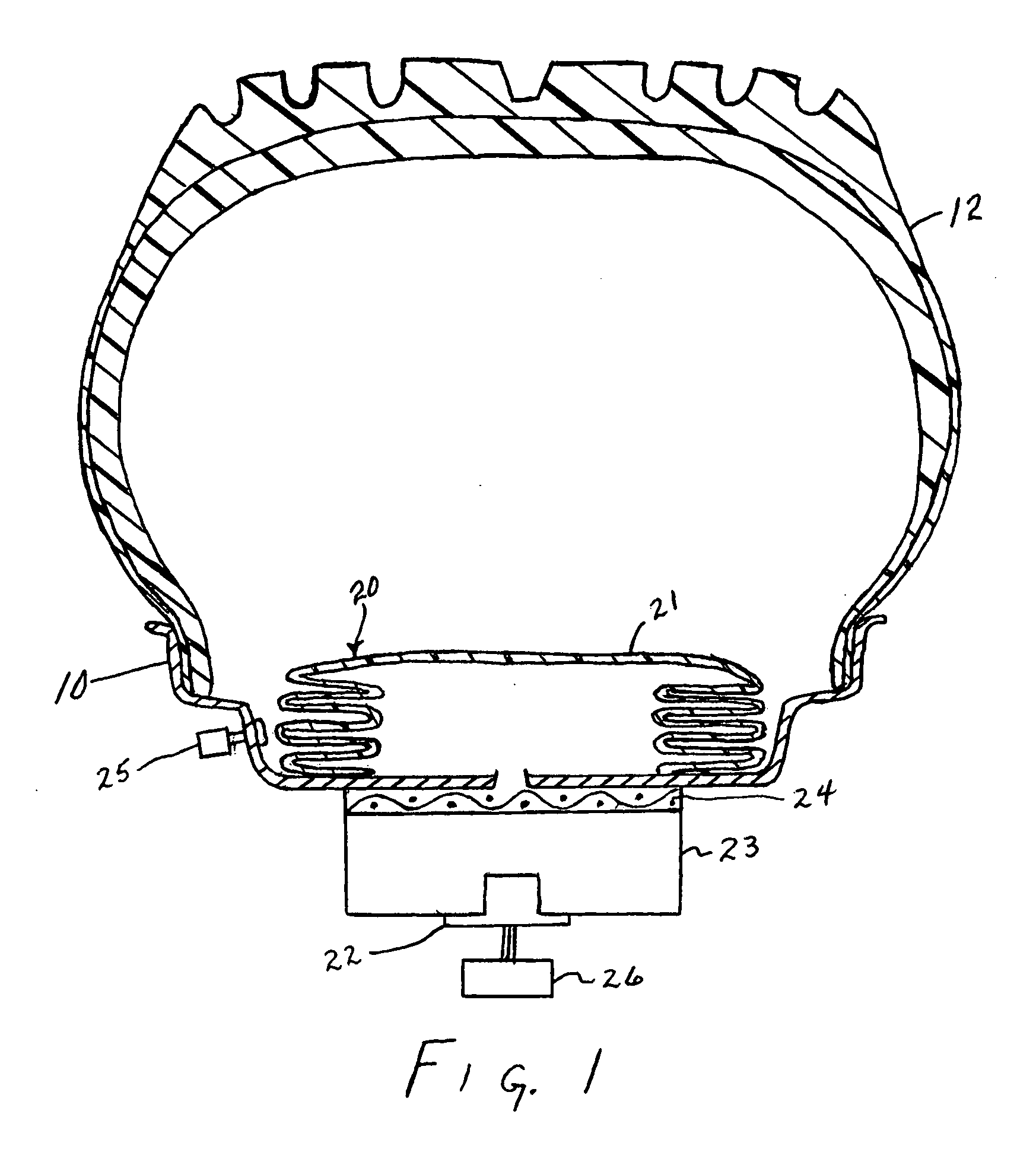 Integrated tire rim airbag system