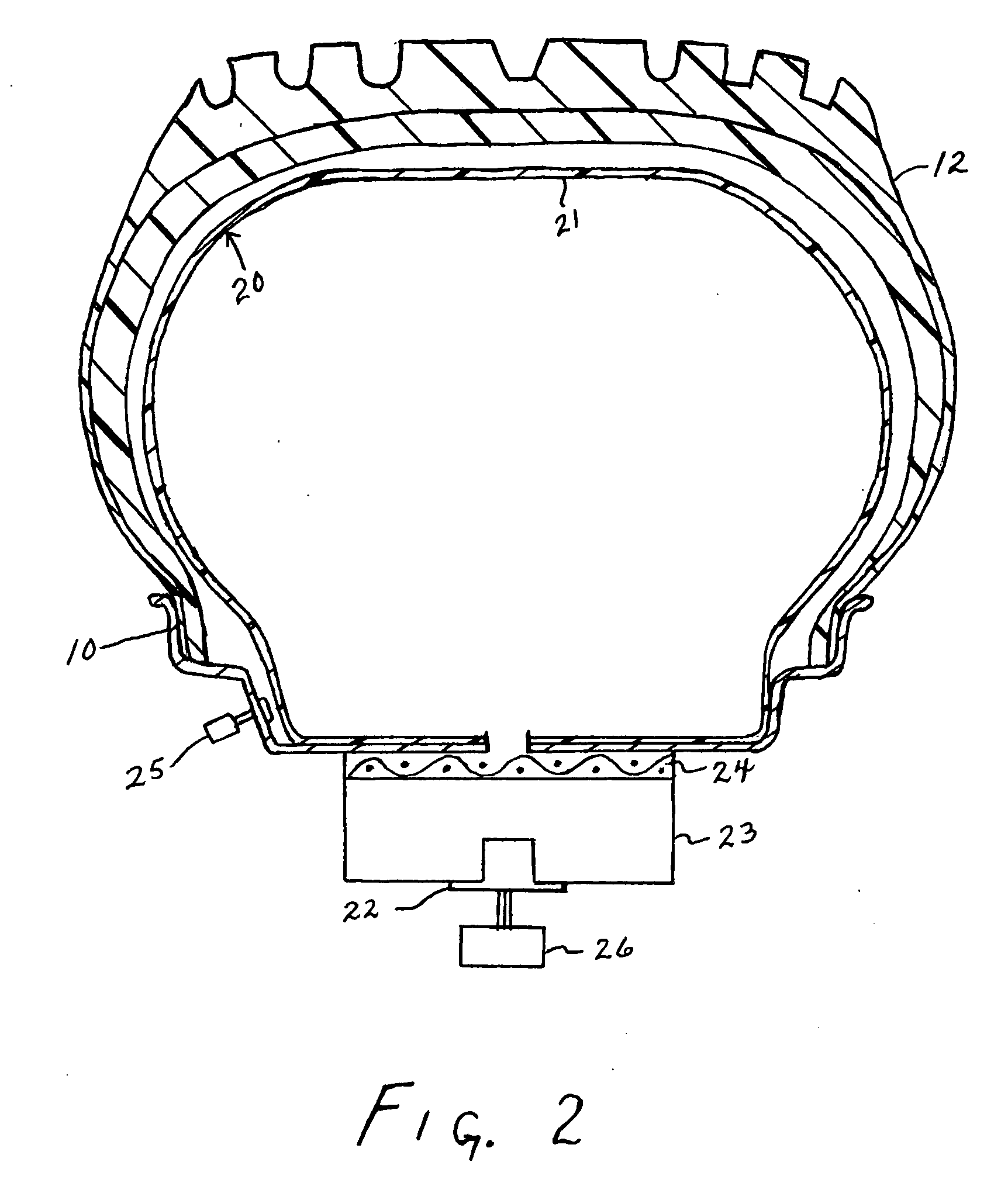 Integrated tire rim airbag system