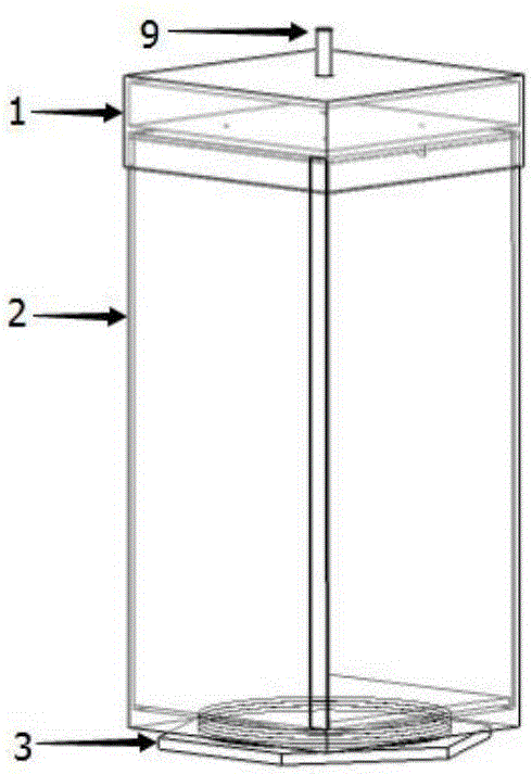 Device for measuring effect of bioturbation on distribution of pollutants in sediments