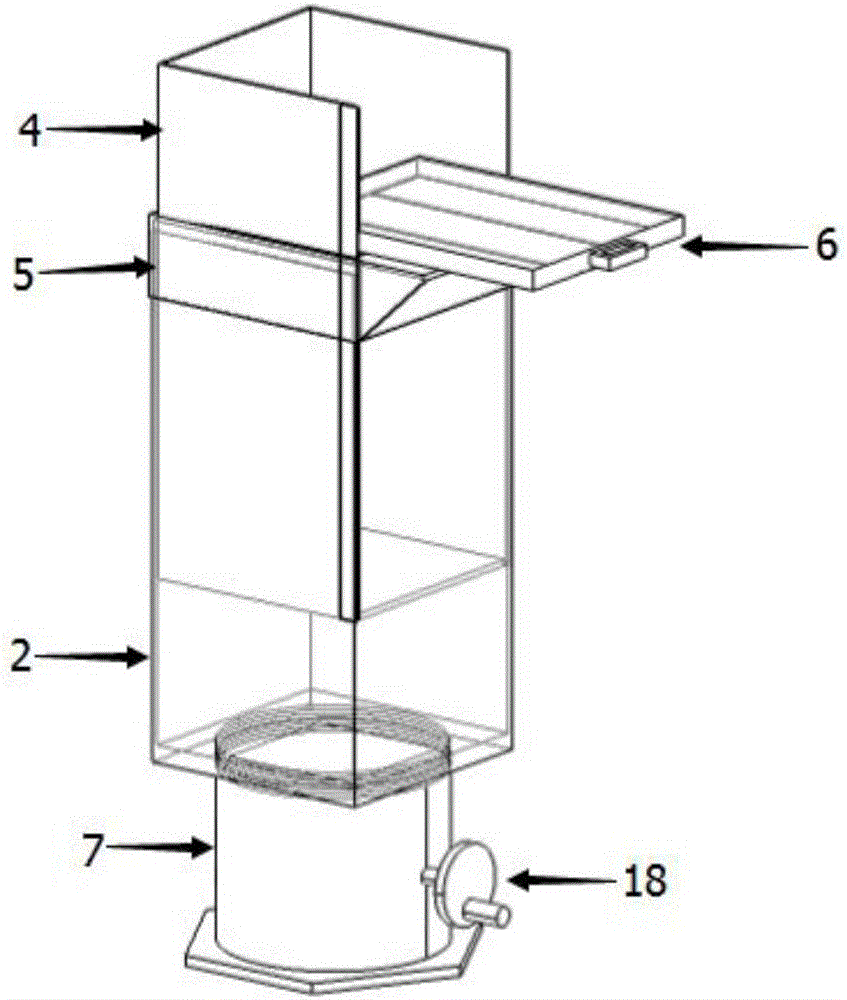 Device for measuring effect of bioturbation on distribution of pollutants in sediments