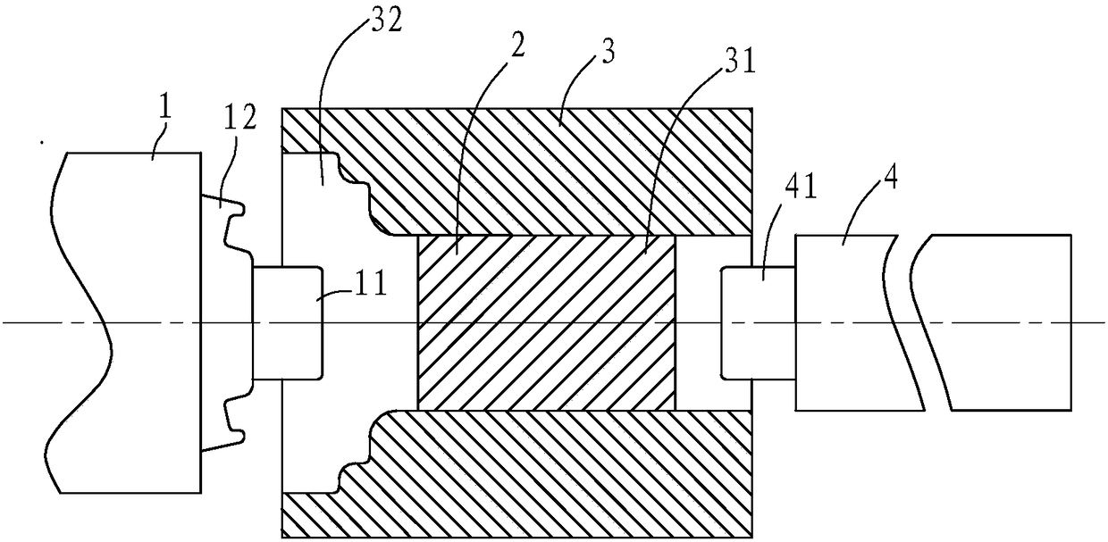 Extrusion and expansion forming method of rim with flange flange