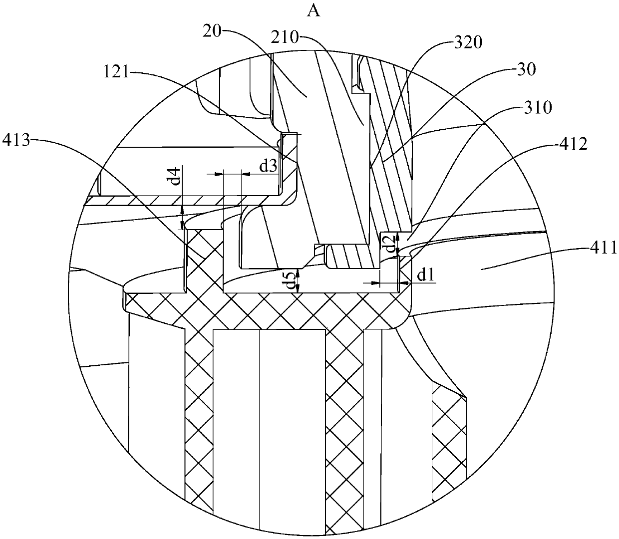 Water pump assembly and dishwasher with same