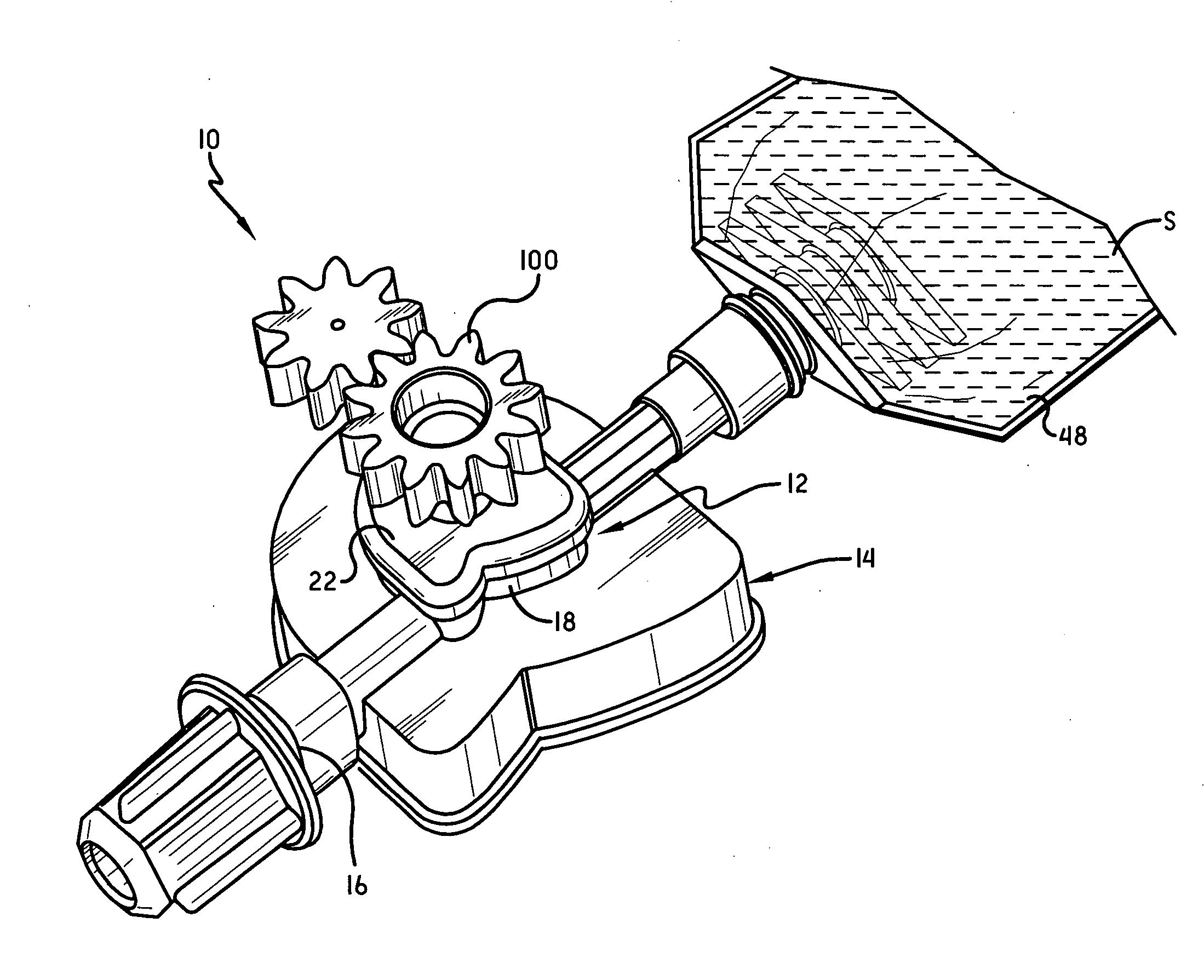 Flexible impeller pumps for mixing individual components