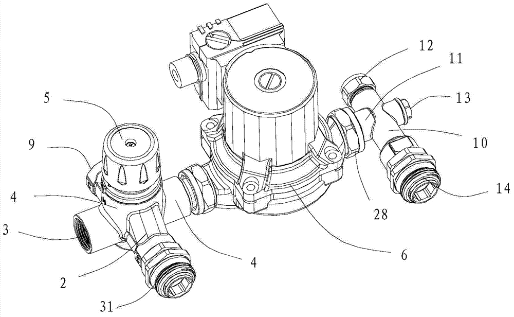 Water mixing device