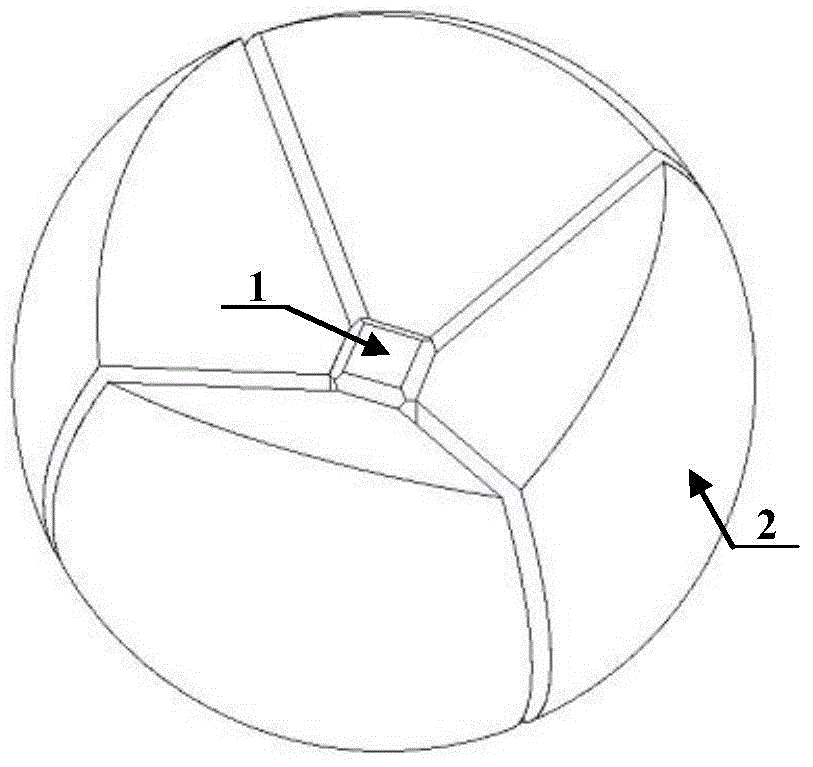 Large-cavity segmentation ball type ultra-high pressure equipment