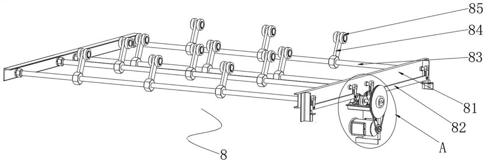 Segmented discharge type flow-equalizing bag-type dust collector