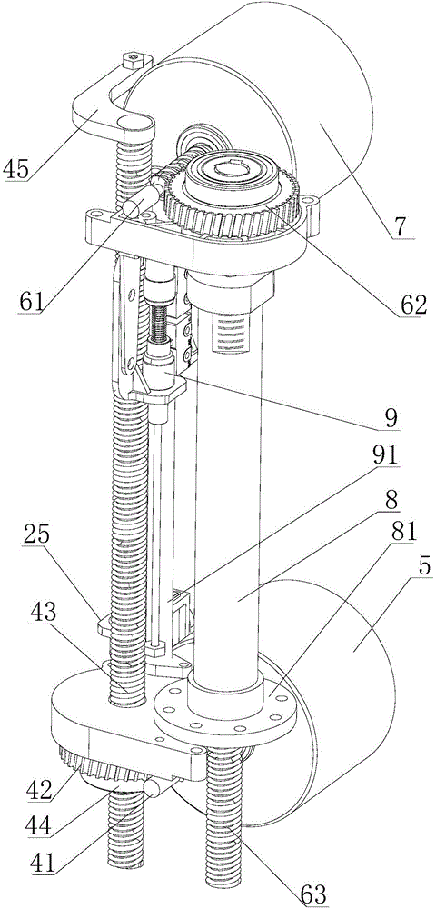 Dual motor lifting stand column