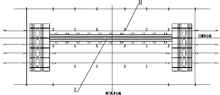 Phase-I installation method for gate slot of hydropower station gate