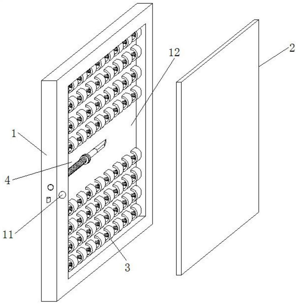 A wooden door with an anti-collision structure