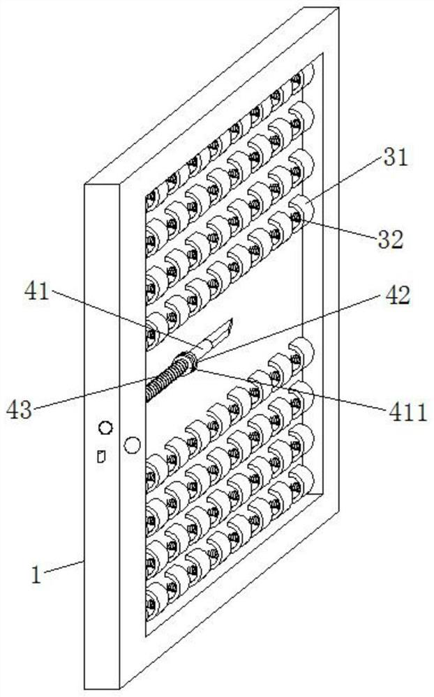 A wooden door with an anti-collision structure