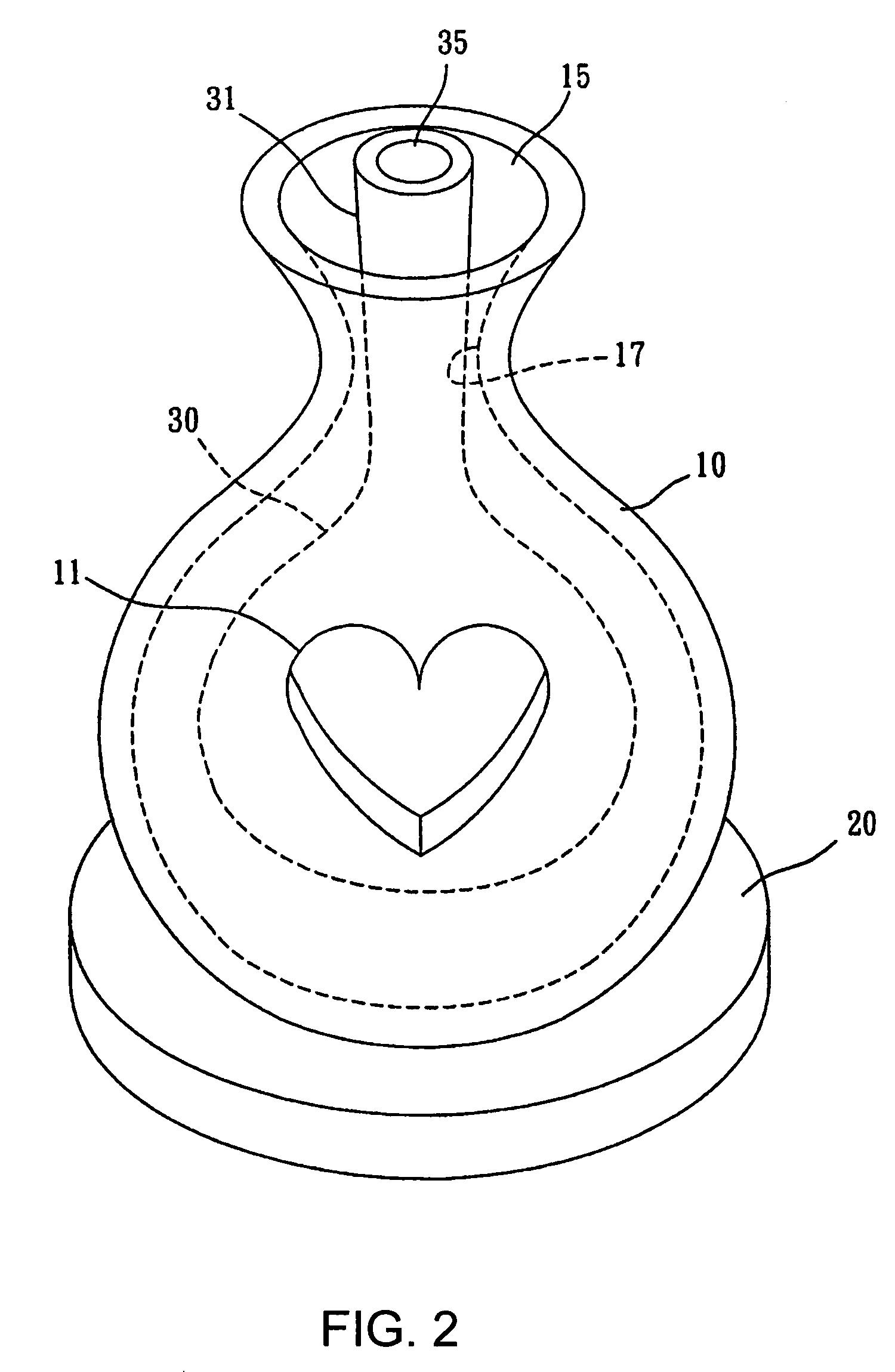 Vase with rotatable inner container