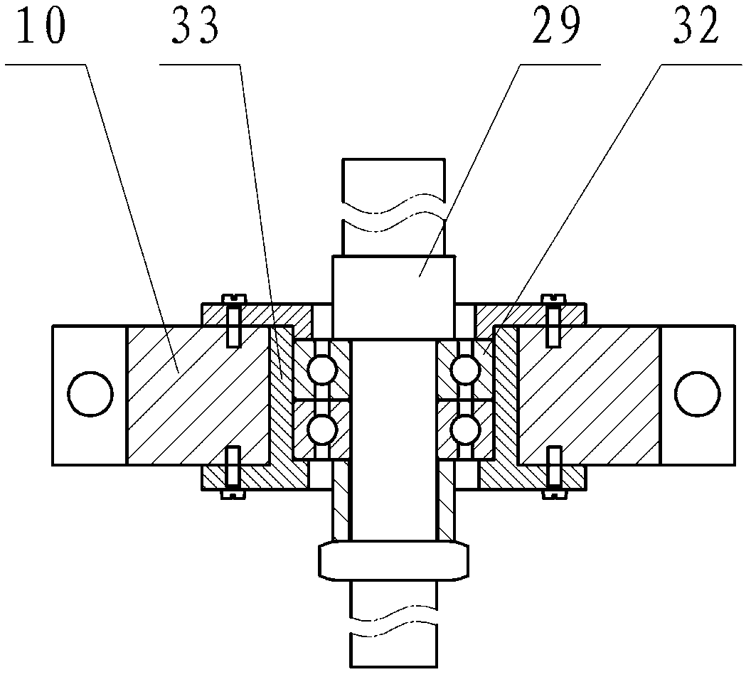 Reconfigurable lead screw pair and guide rail pair accelerated life electro-hydraulic servo test bench