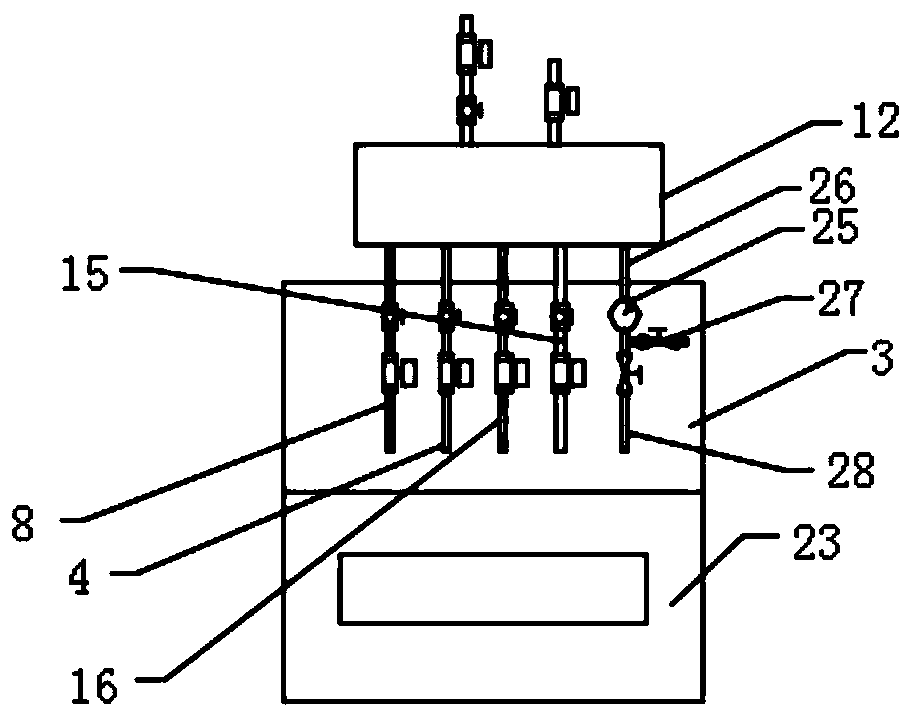 Purging device and automatic filter cleaning device with purging device