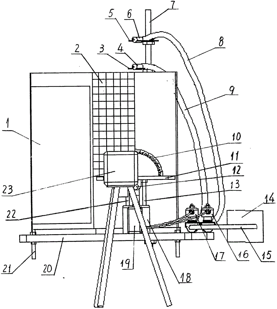 Agricultural material collision restitution coefficient test platform