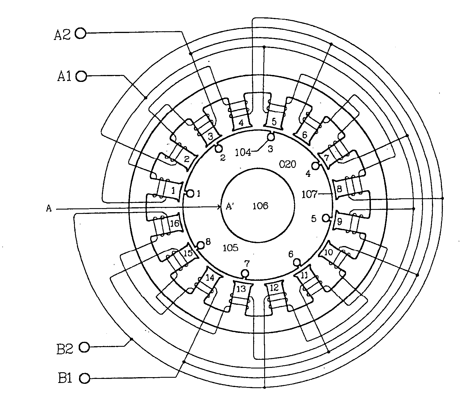 Switching pattern ac induction motor