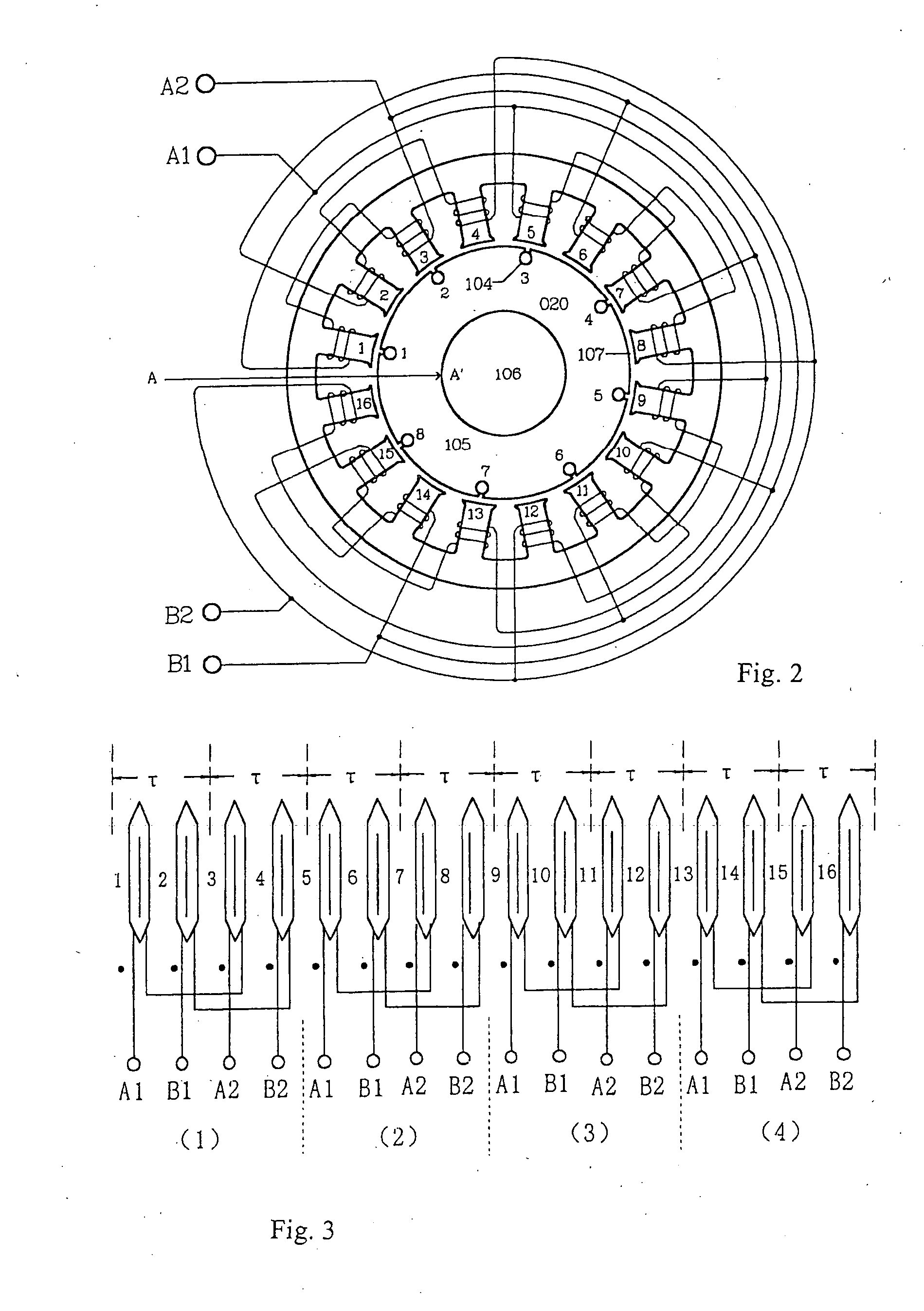 Switching pattern ac induction motor