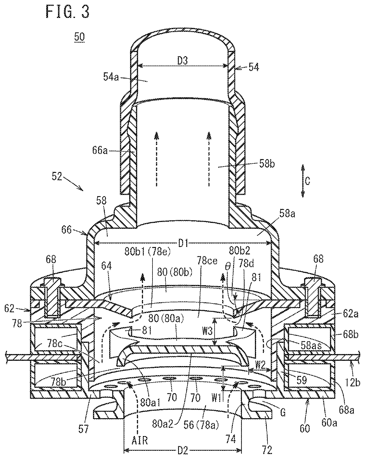 In-vehicle fuel cell stack