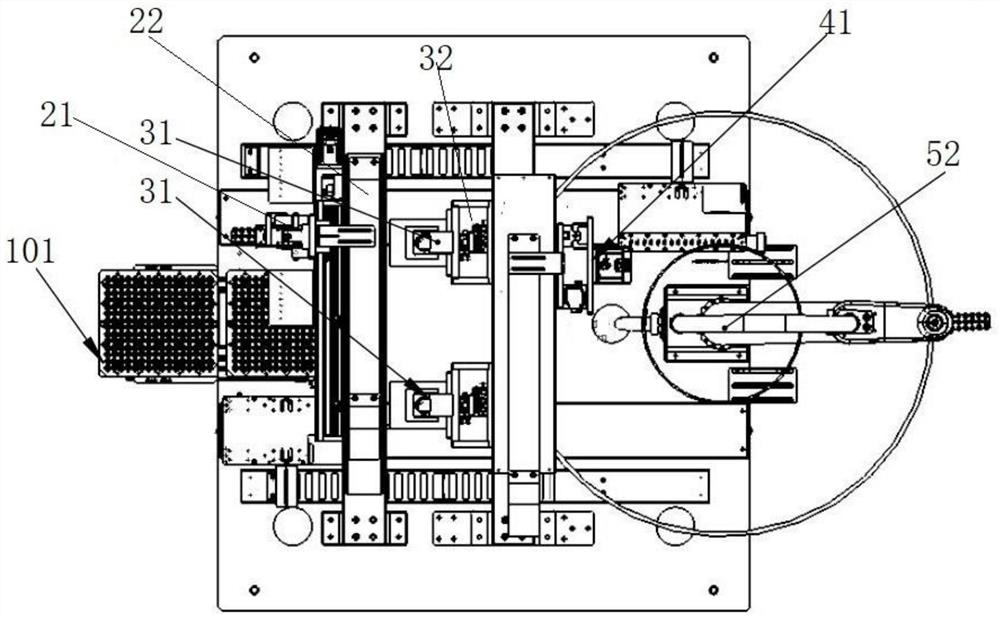 A mobile testing mechanism for a colorimeter