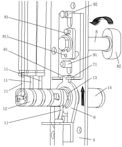 Vehicle emergency evacuation door lock and train thereof