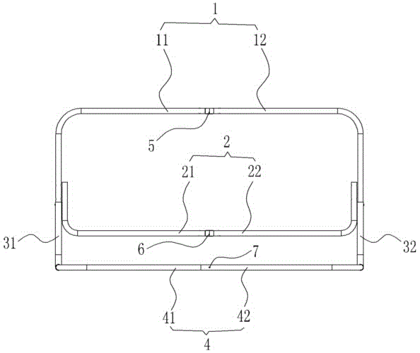 Folding bed guard