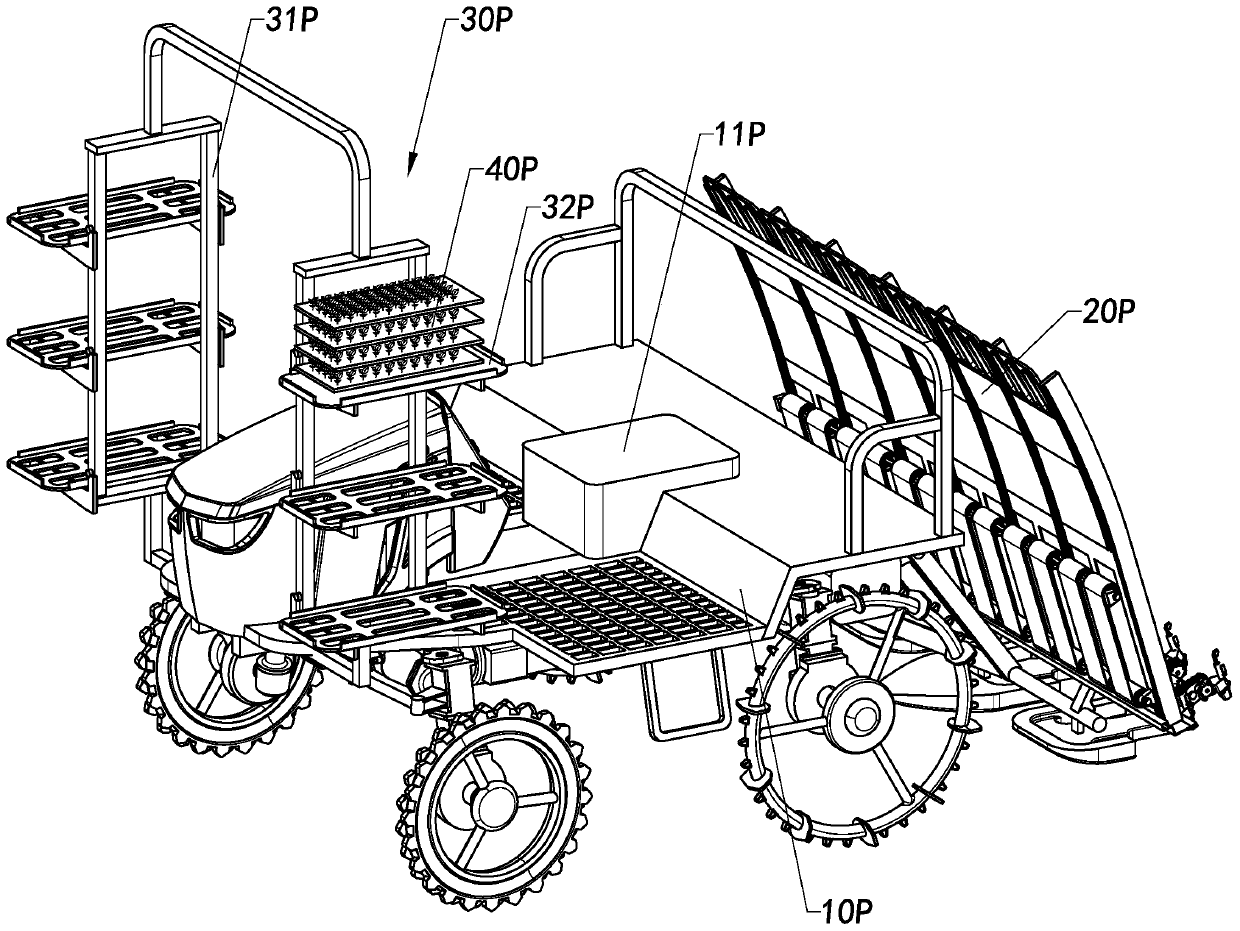 Rice transplanting method of rice transplanter