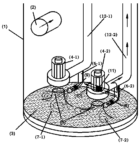 Integral pump station quick desilting control device and application method thereof