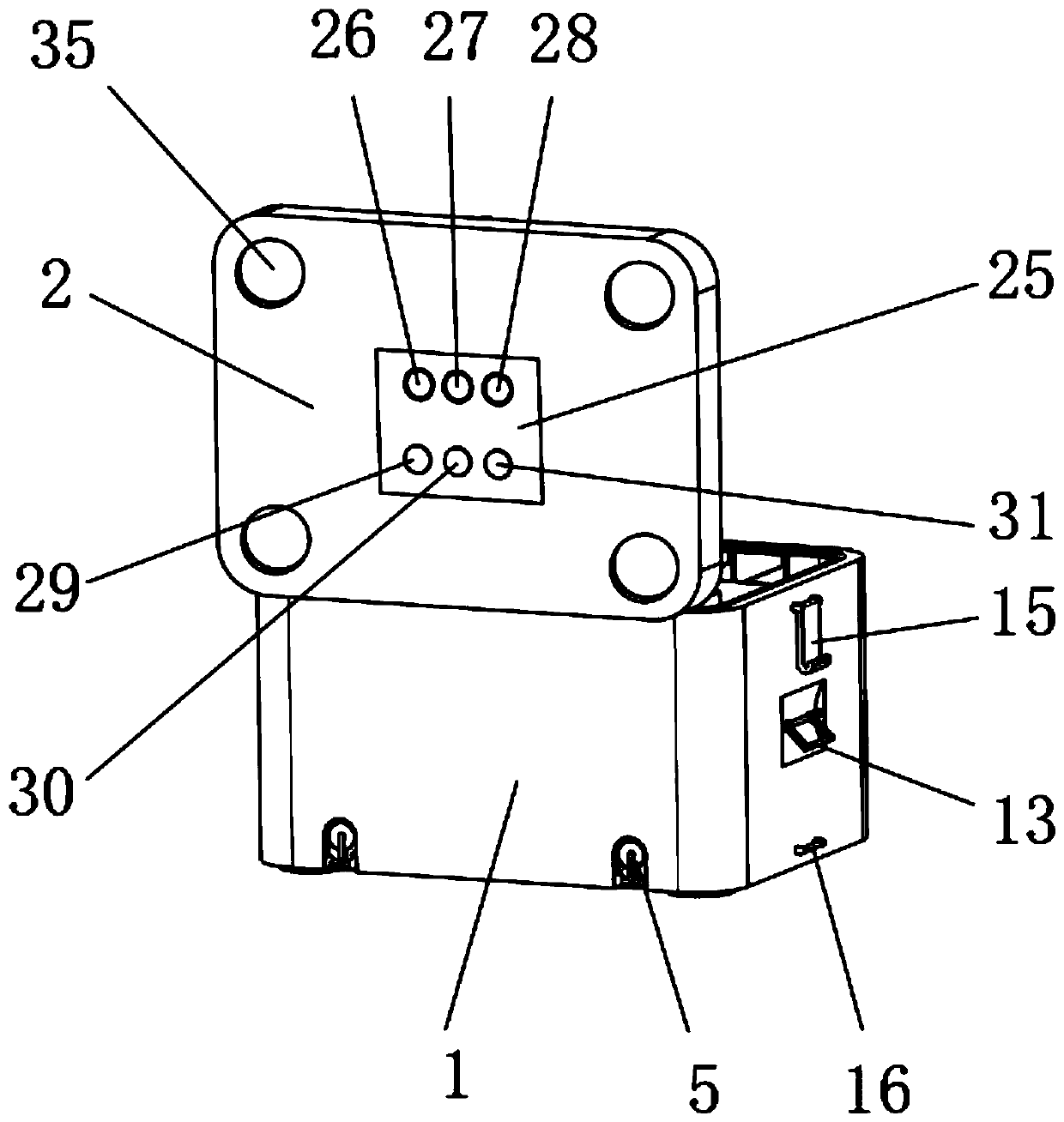 Storage and transportation box for containing pre-packaged food