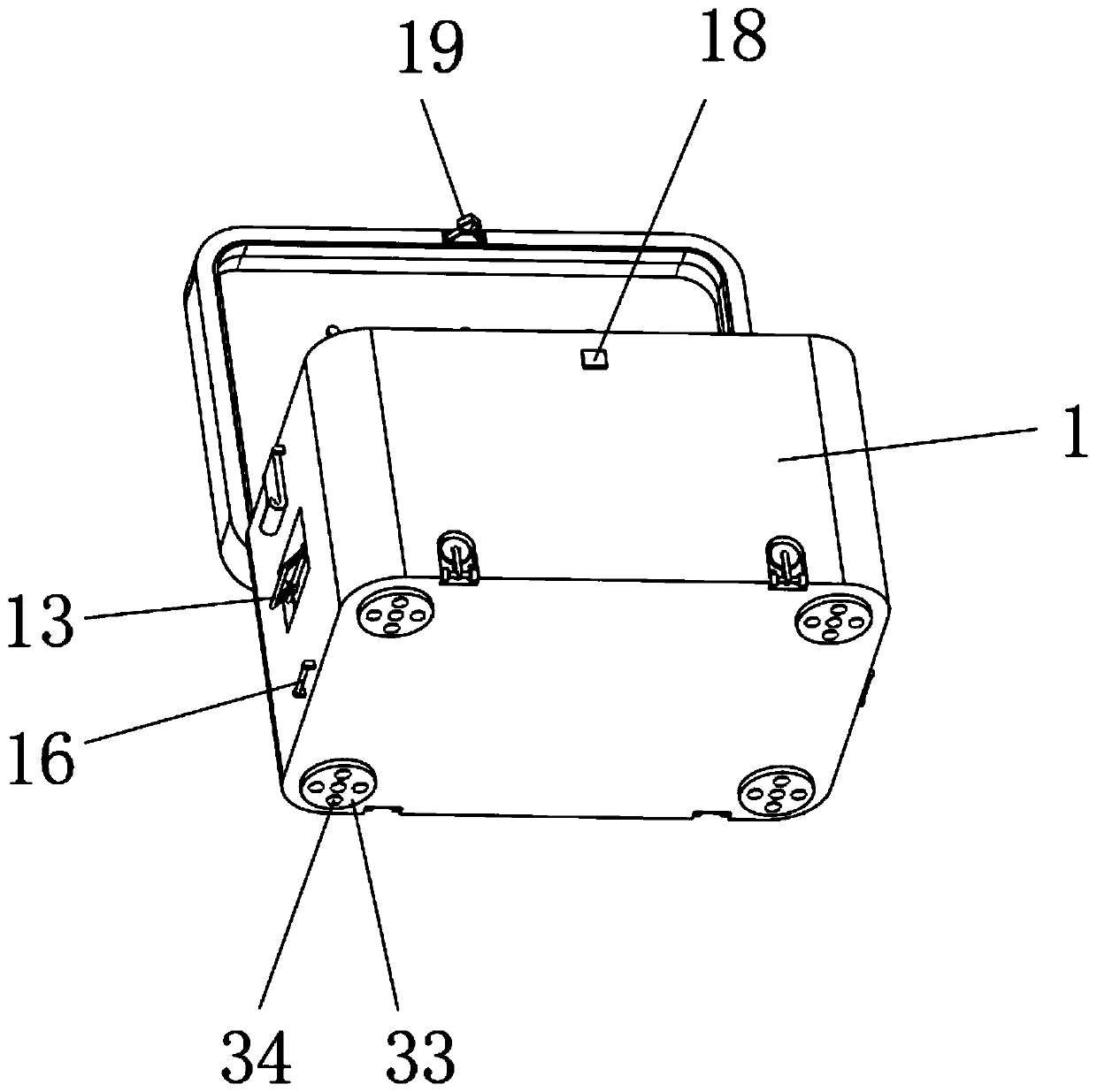 Storage and transportation box for containing pre-packaged food