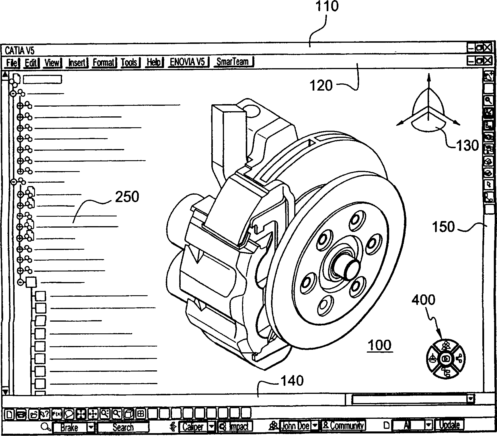 Product edition and simulation database system with user interaction graphical tool