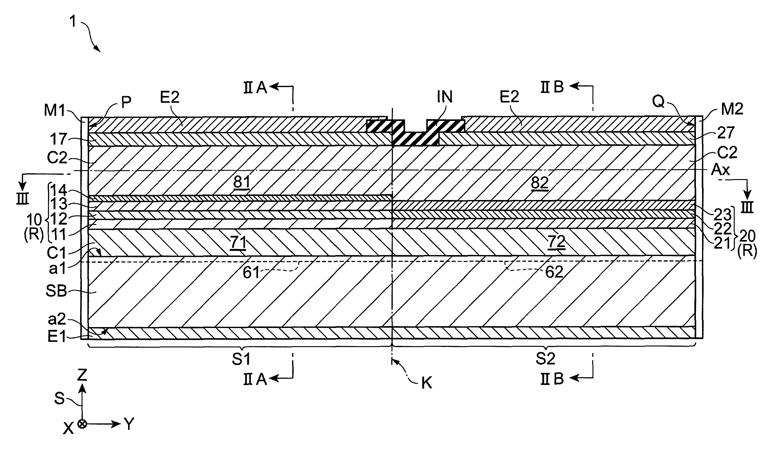 Integrated semiconductor optical device