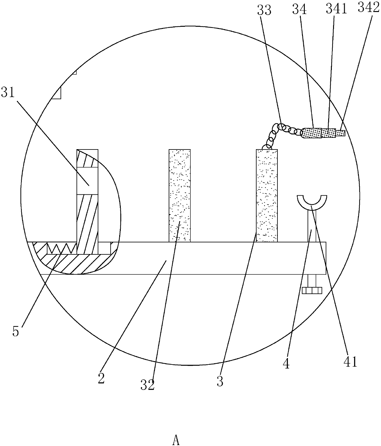 Pipe reeling device used in electrostatic spraying equipment