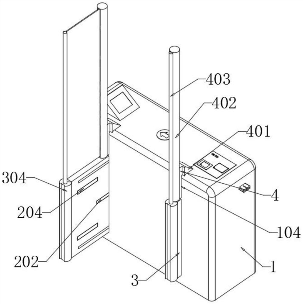 Rail transit access gate capable of preventing clamping injury and fare evasion