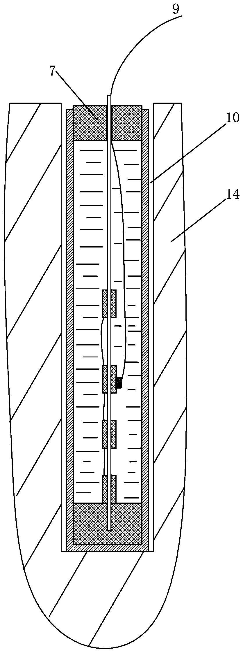 A pre-splitting blasting system for foundation pit excavation