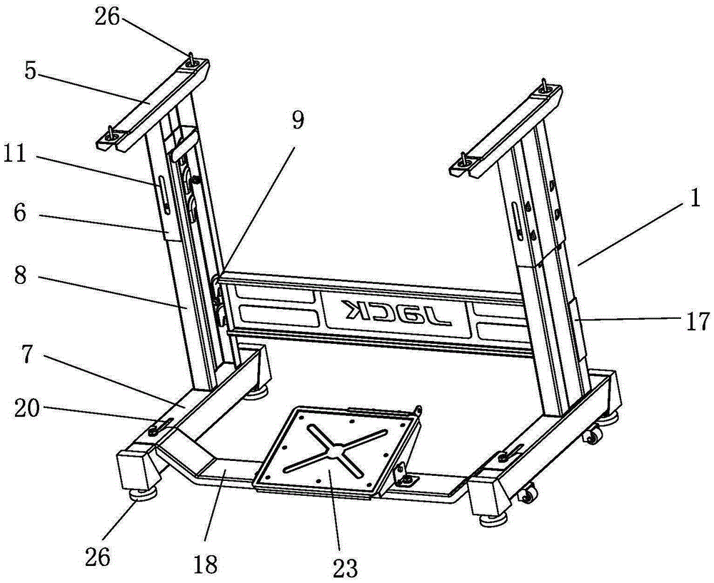 Table rack for sewing machine