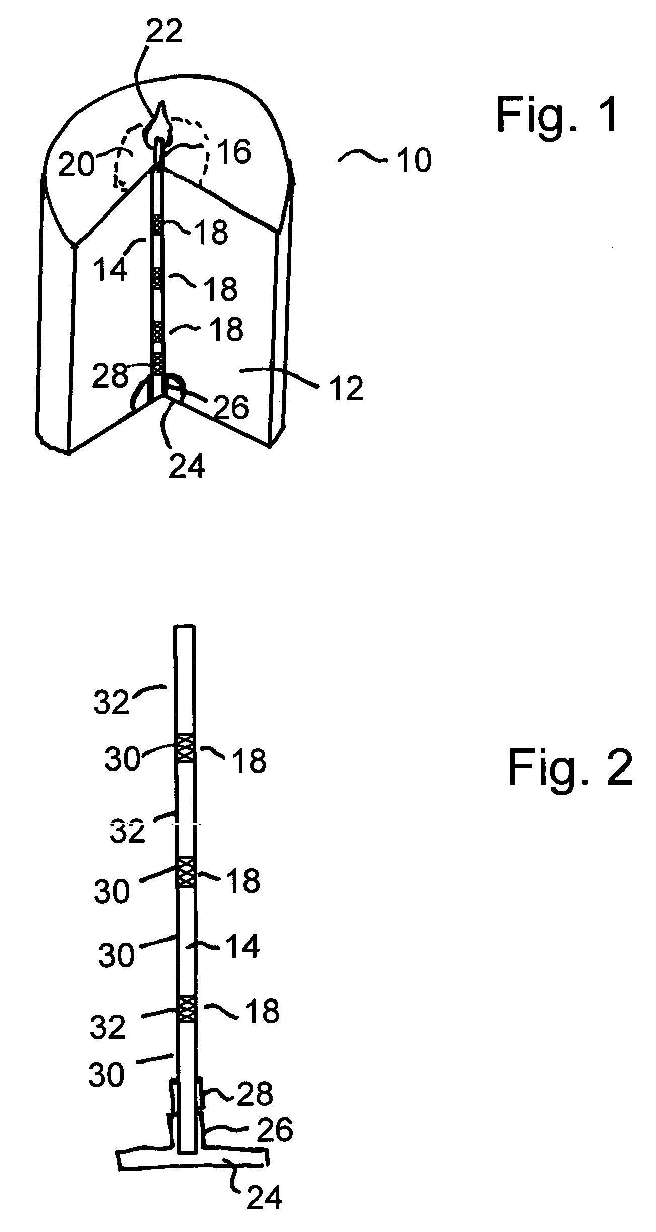 Self-extinguishing candle