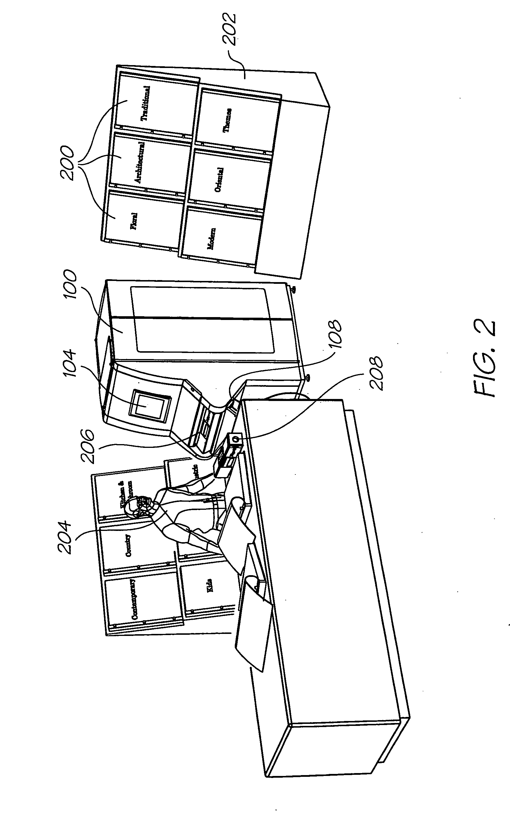 Self contained wallpaper printer