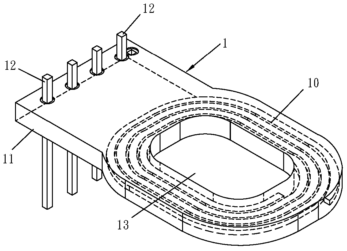 Magnetic induction assembly and manufacturing method thereof