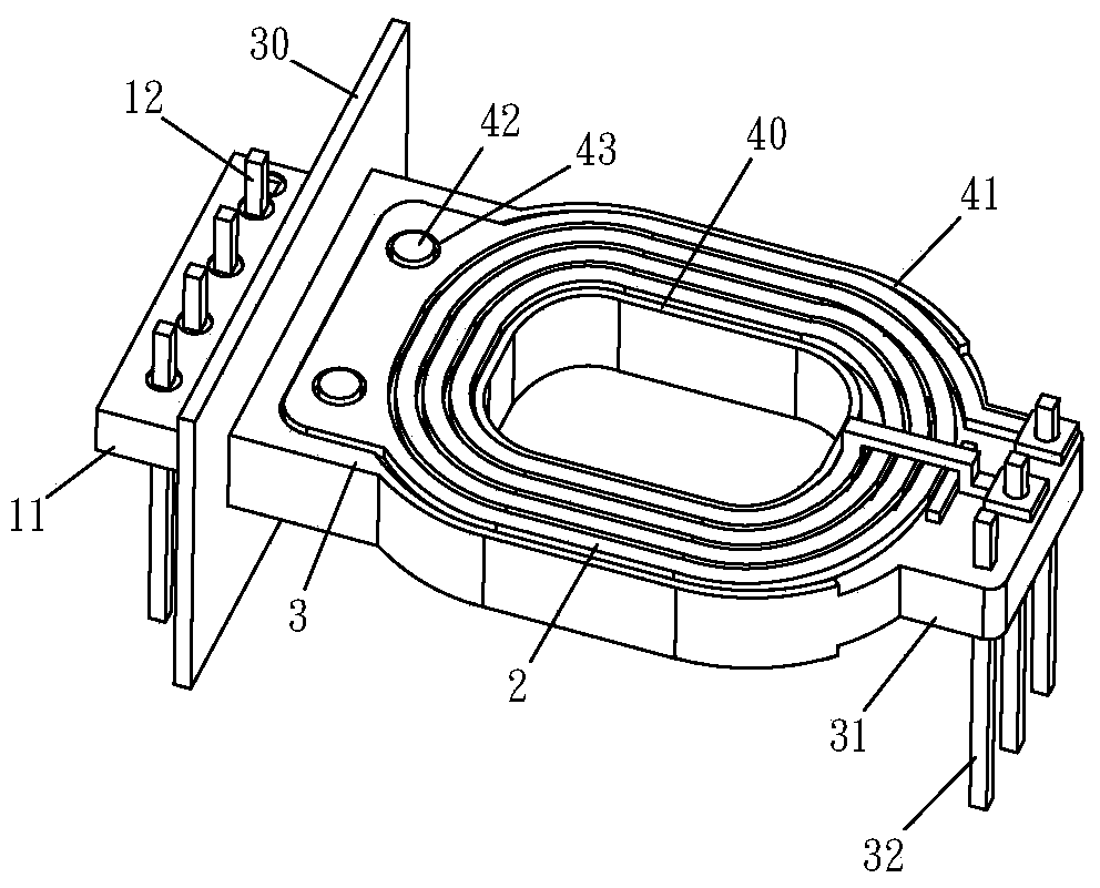 Magnetic induction assembly and manufacturing method thereof