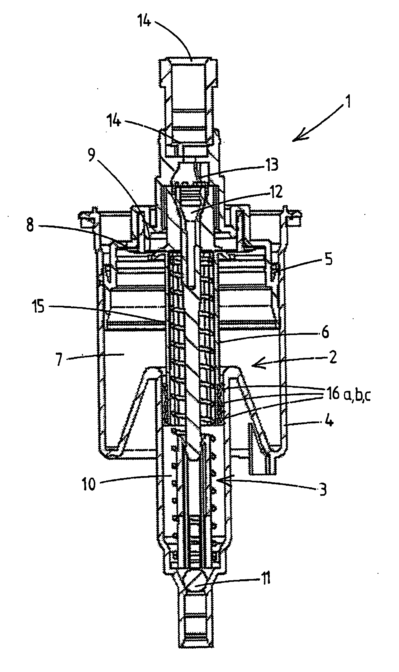 Dispensing device with piston pump