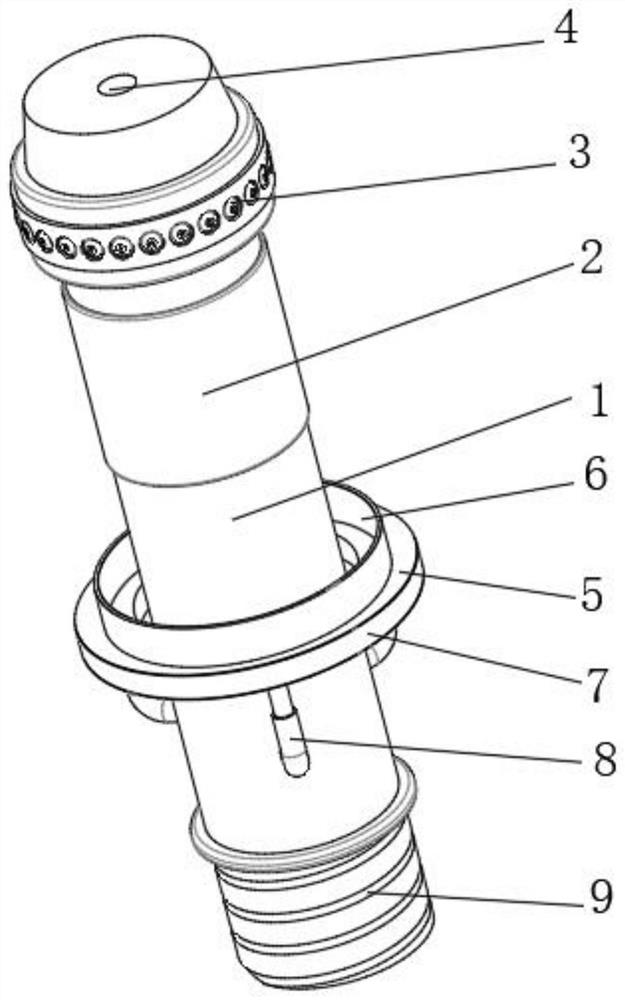 Cooling spray head suitable for garden plants to use in summer