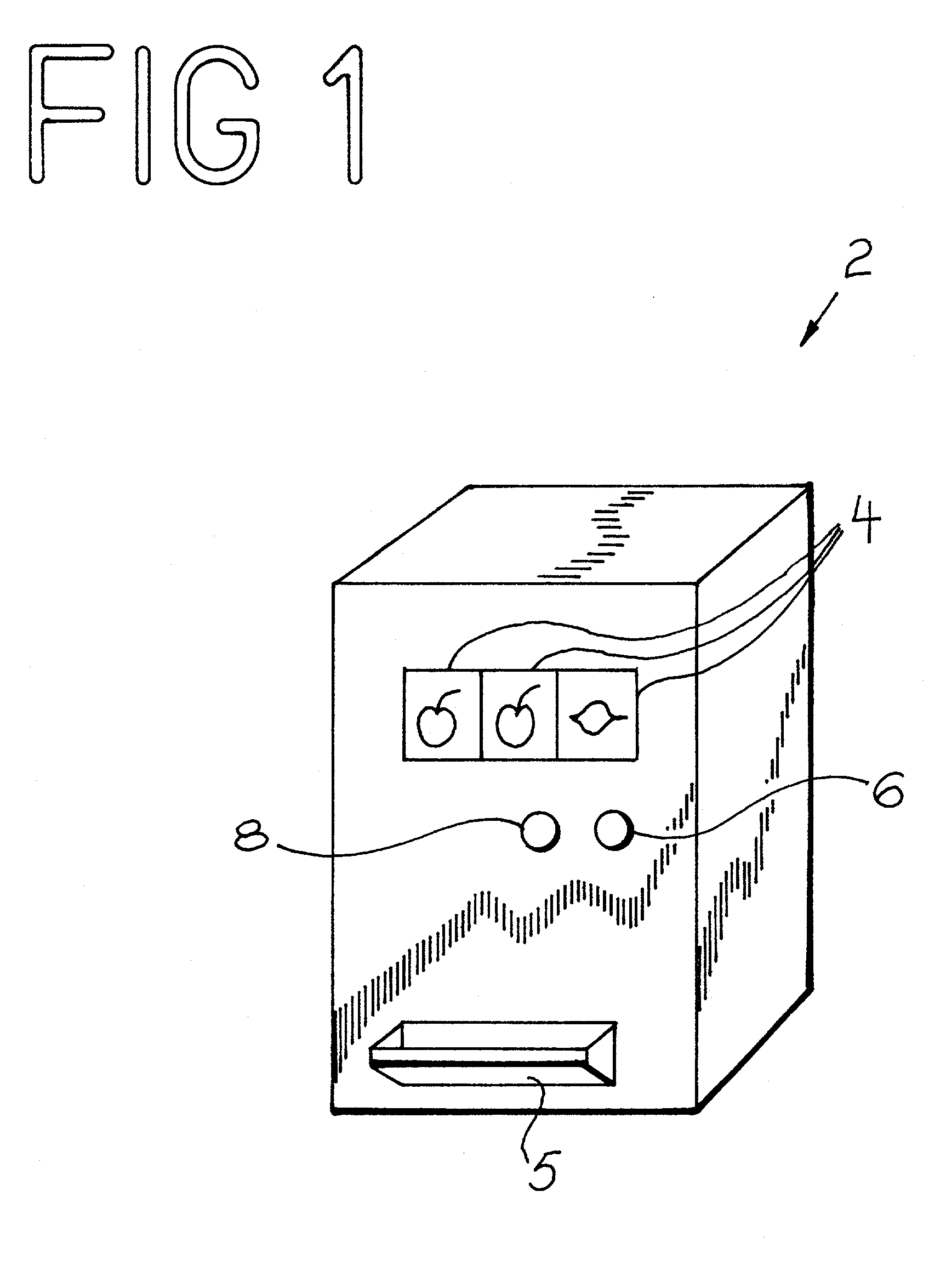 Continuous play slot machine and retrofit kit