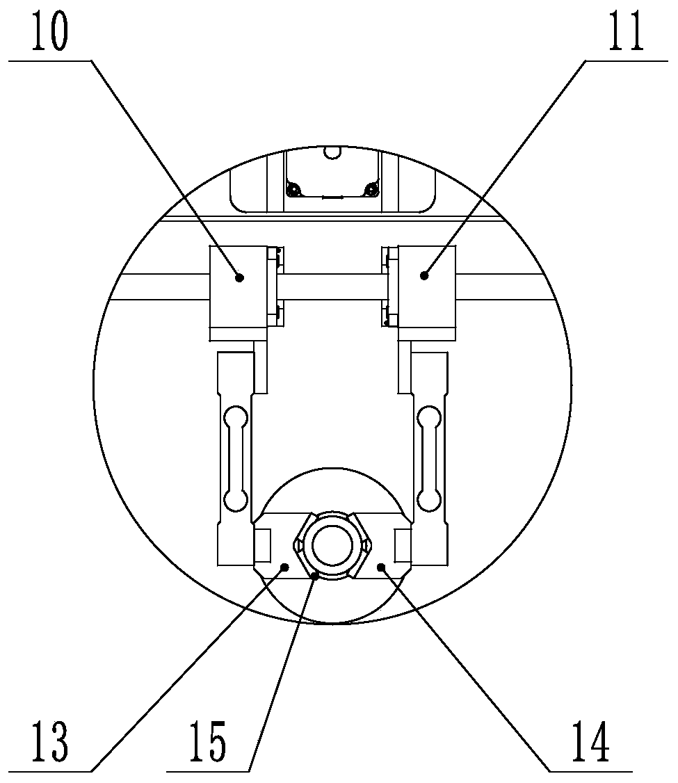 Mouth trimming device for grouting ceramic bottle