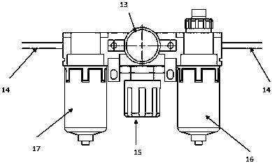 Automatic punching device for cylinder body water sleeve