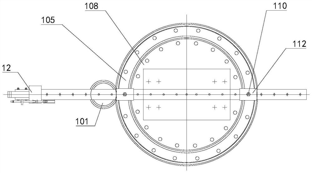 Rolling disc cleaning device and rolling disc equipment