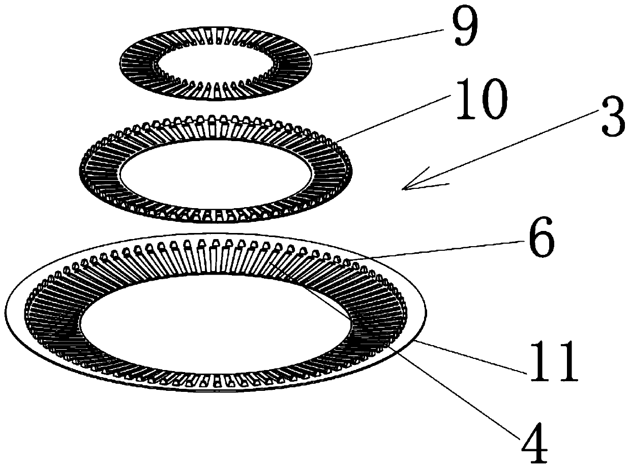 A multi-stage air-cooled heat dissipation device