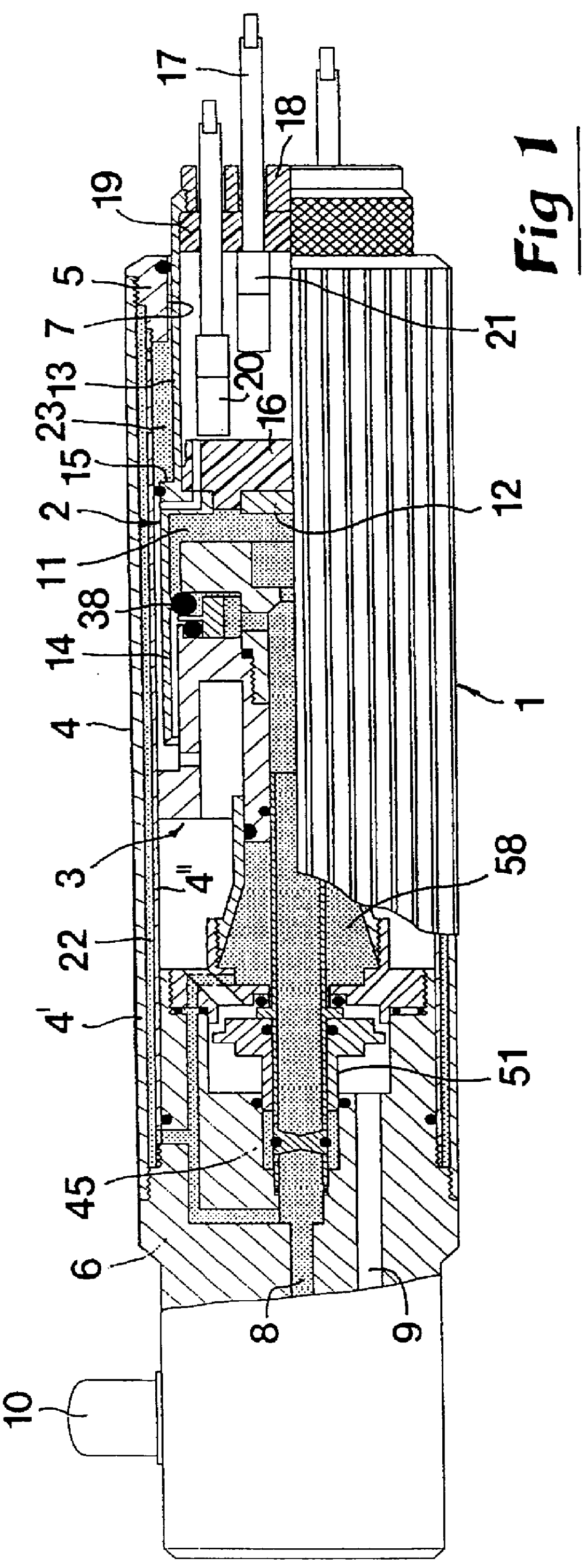 Compressed-air-operated percussion mechanism