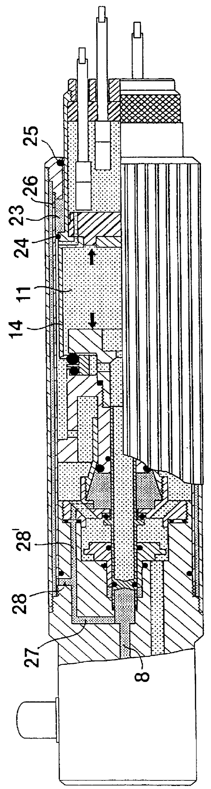 Compressed-air-operated percussion mechanism