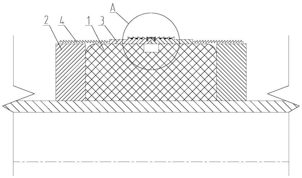 Sealing structure for soluble bridge plug