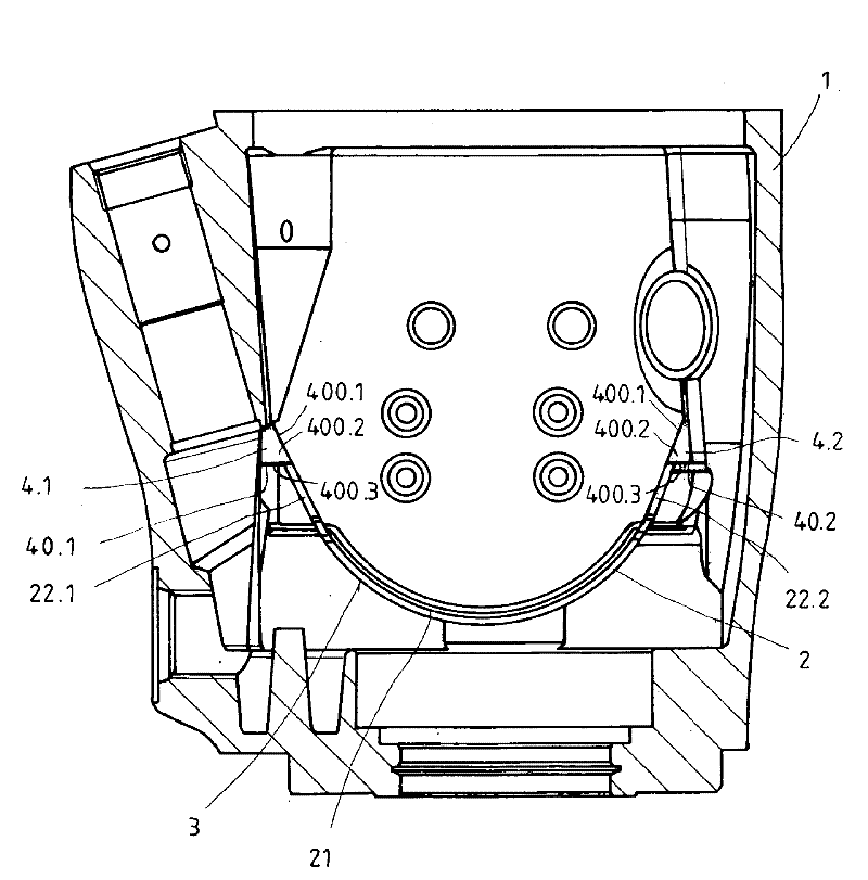 Adjustable axial piston machine having a bearing shell for the pivot cradle