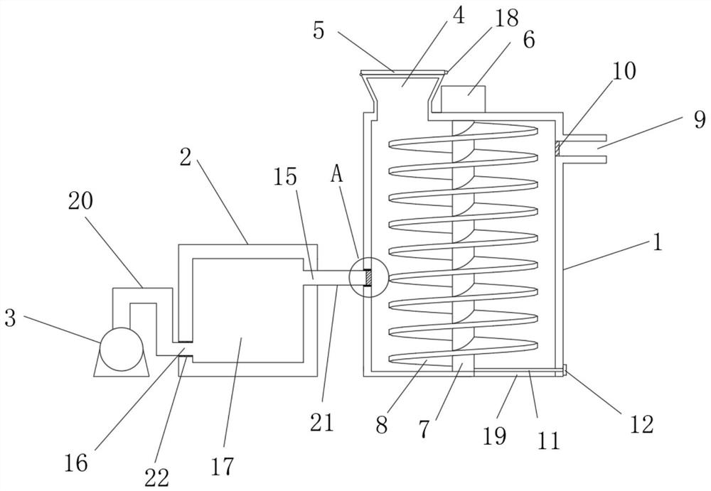 Building spoil drying device for ceramsite production